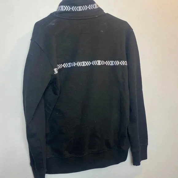 NWT American Eagle Outfitters Quarter Zip Sweatshirt Oversized Fit Black Size S - Picture 4 of 6
